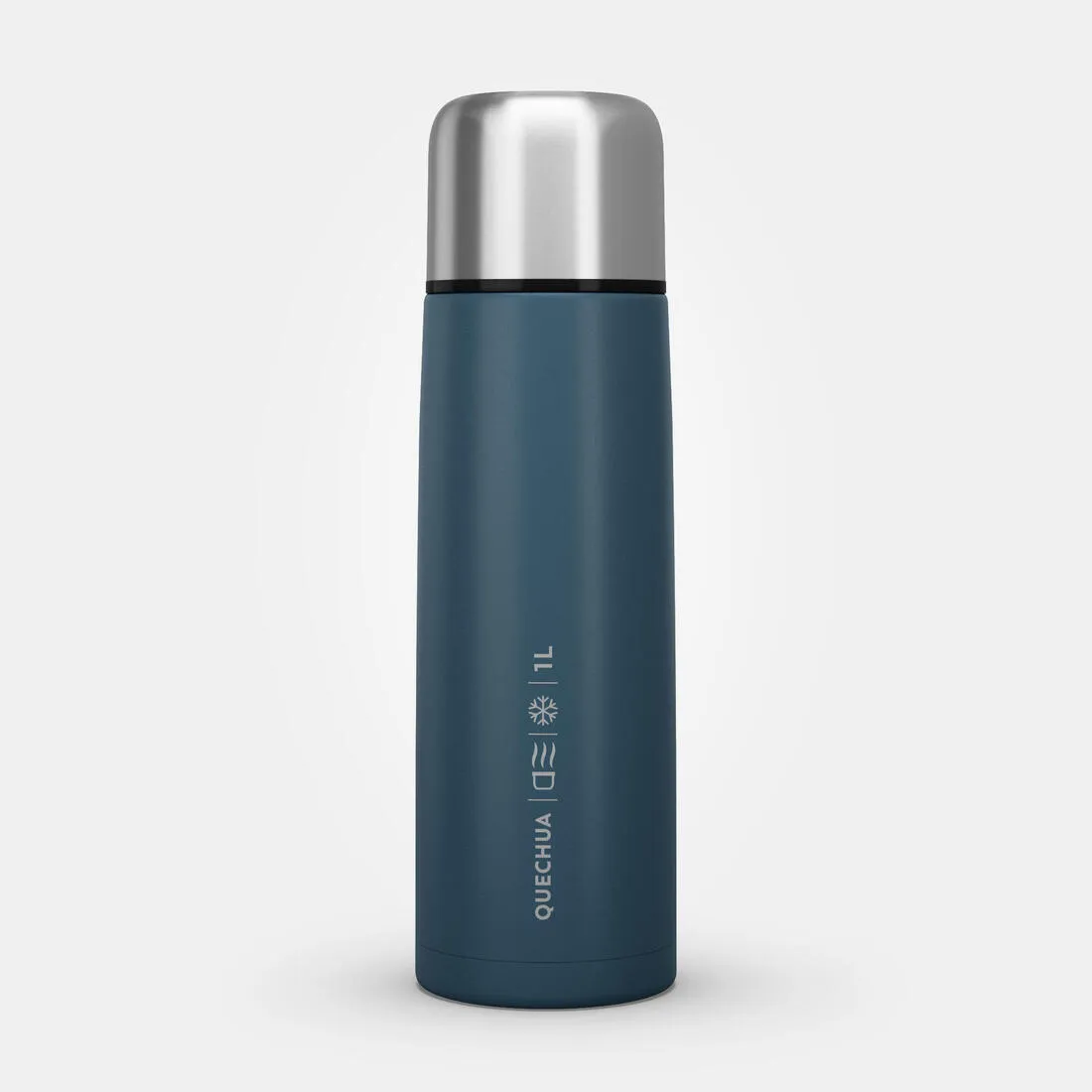 1 L stainless steel isothermal water bottle with cup for hiking