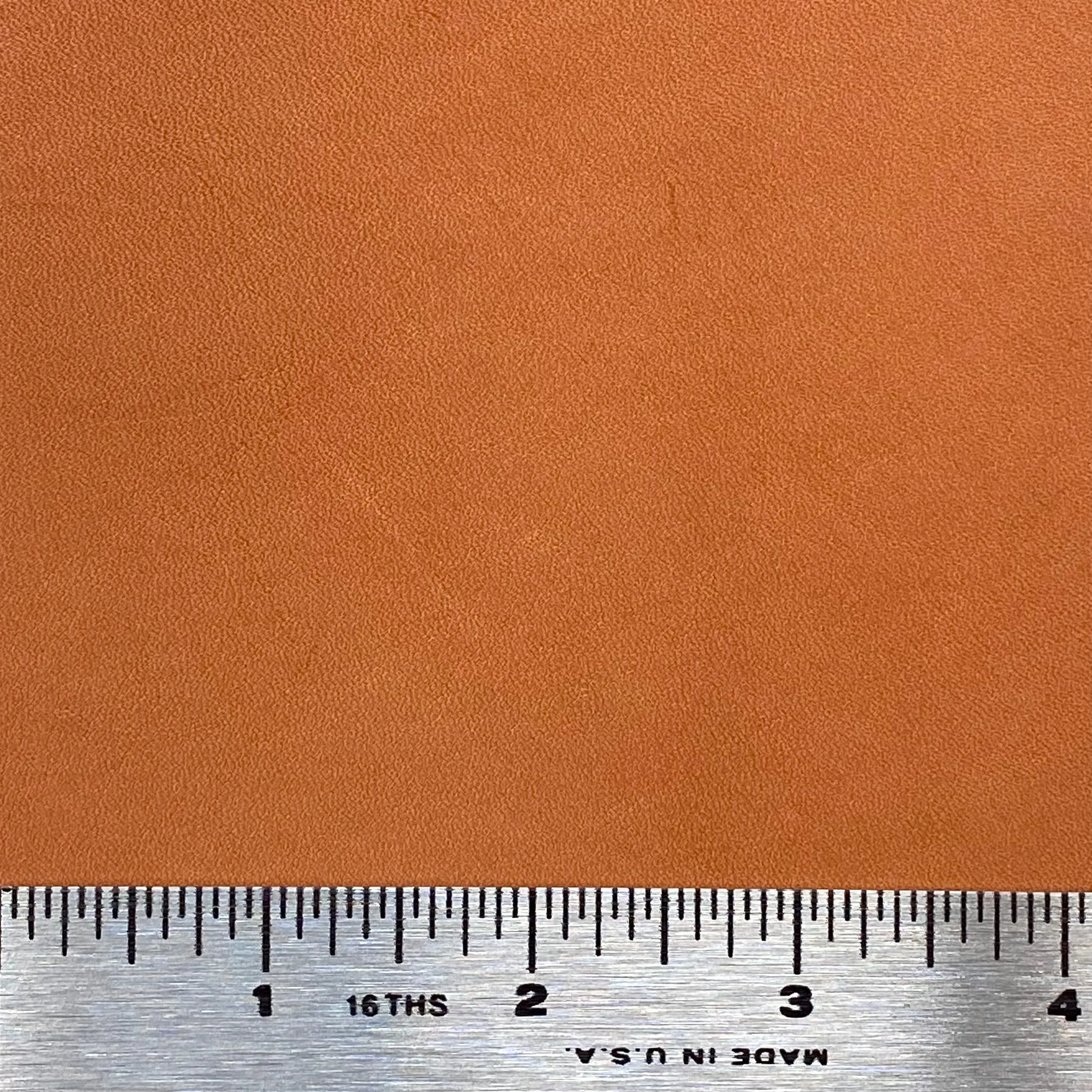 3oz (1.3mm) Cow Leather - Tangerine (per square foot)