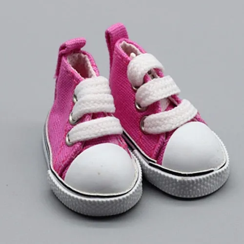 5cm Canvas Shoes For 1/6 BJD Doll Fashion Mini Shoes Doll Shoes for Russian DIY handmade doll Doll Accessories Free Shipping