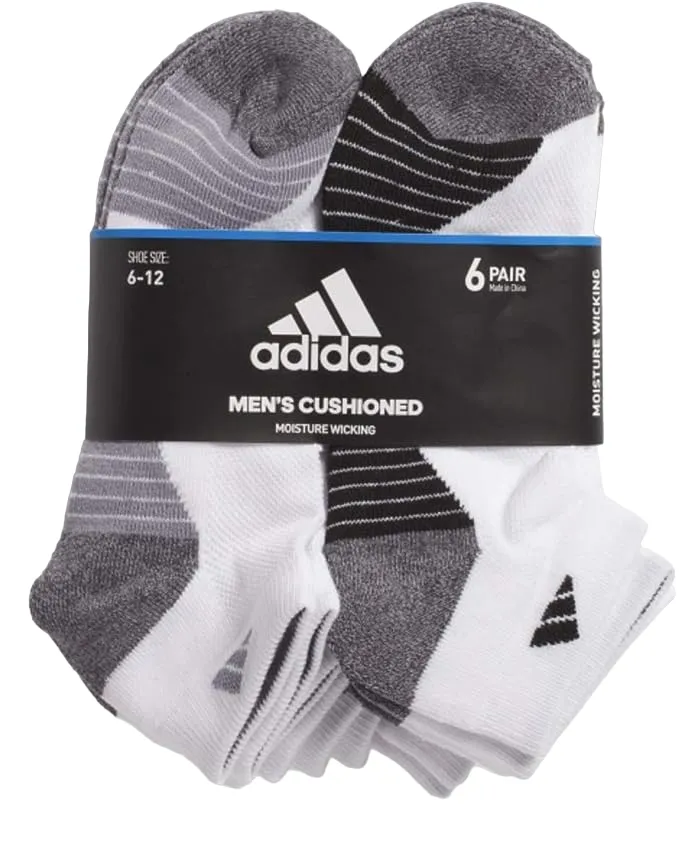 Adidas Men's Athletic Low Cut Sock 6-Pack