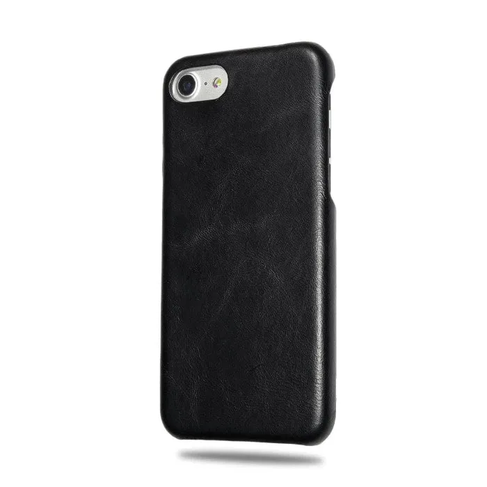 All Black iPhone SE 2 / iPhone 8 / iPhone 7 Leather Case