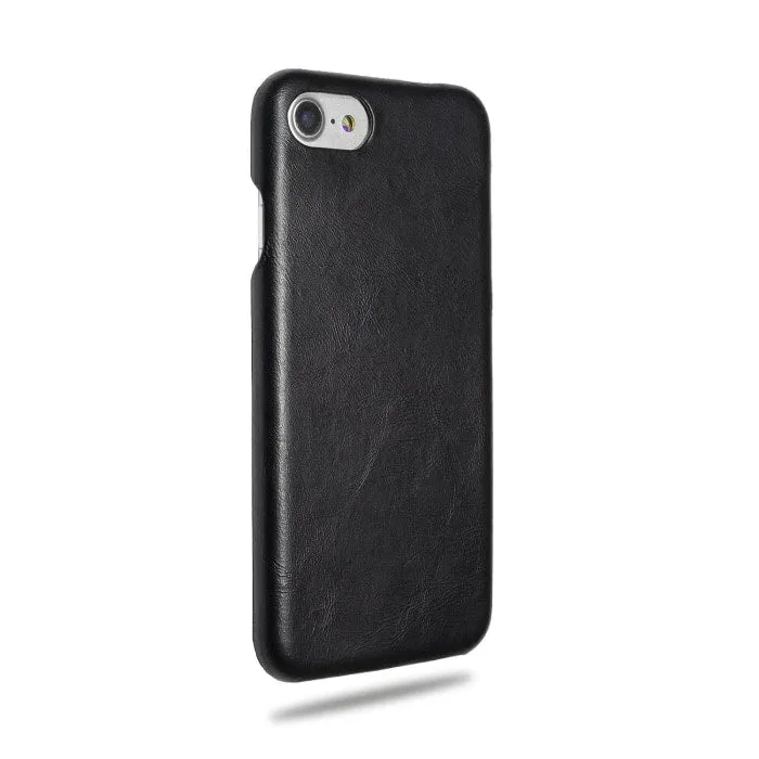 All Black iPhone SE 2 / iPhone 8 / iPhone 7 Leather Case