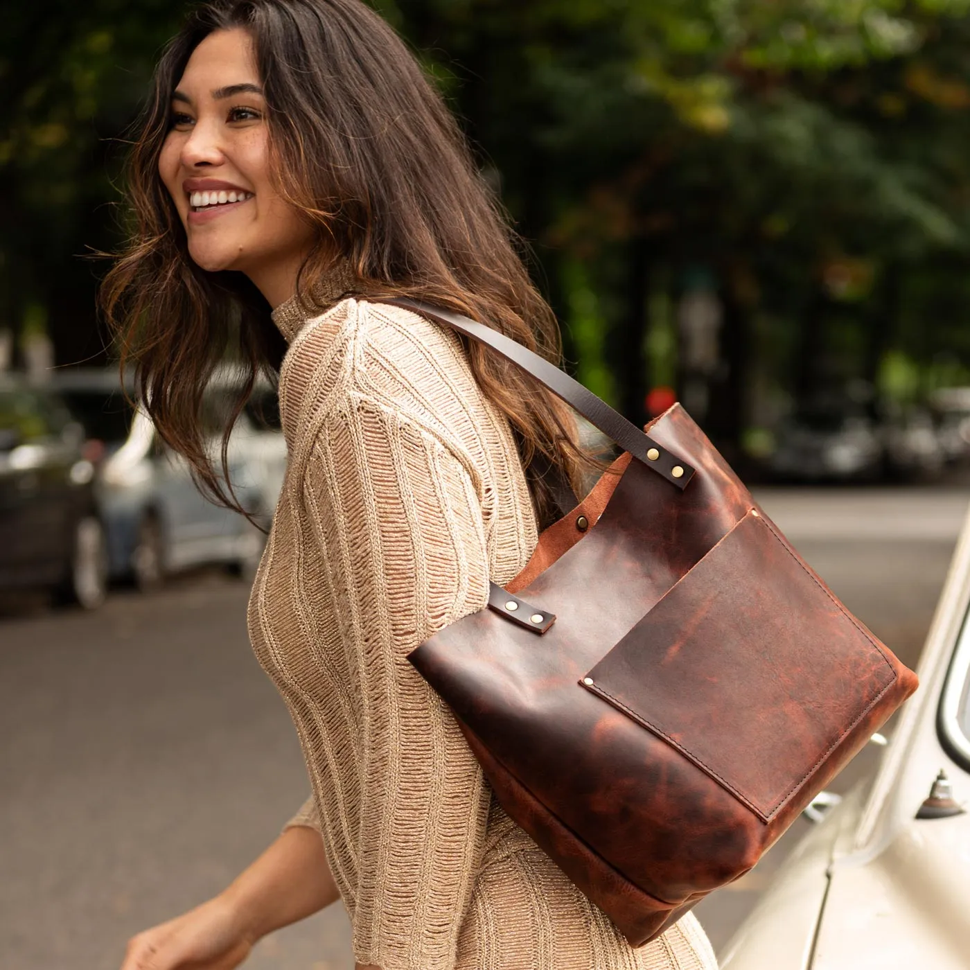 'Almost Perfect' Leather Tote Bag