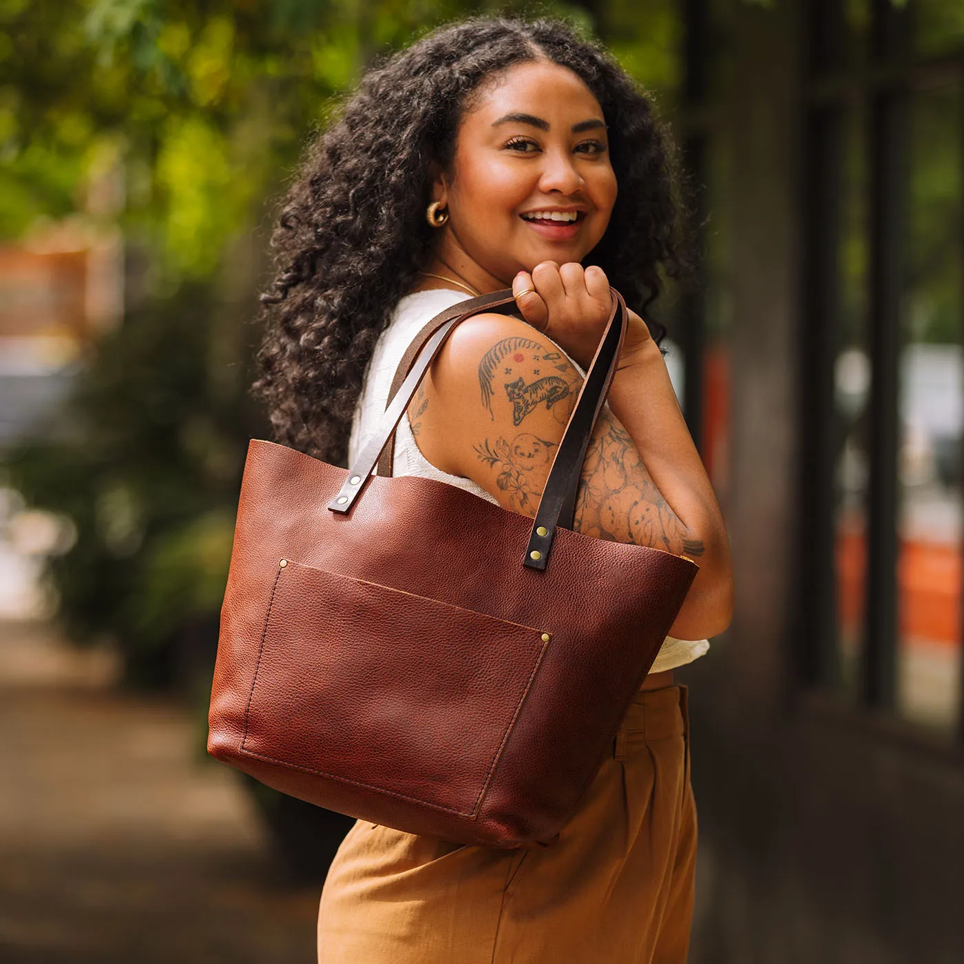 'Almost Perfect' Leather Tote Bag