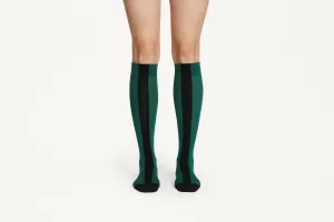 AMIRAH - Bold Central Stripe Cotton Blend Socks