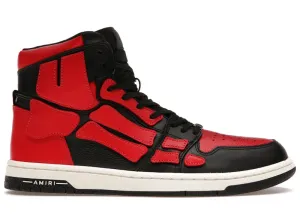 Amiri Skel Top Hi Black Red White