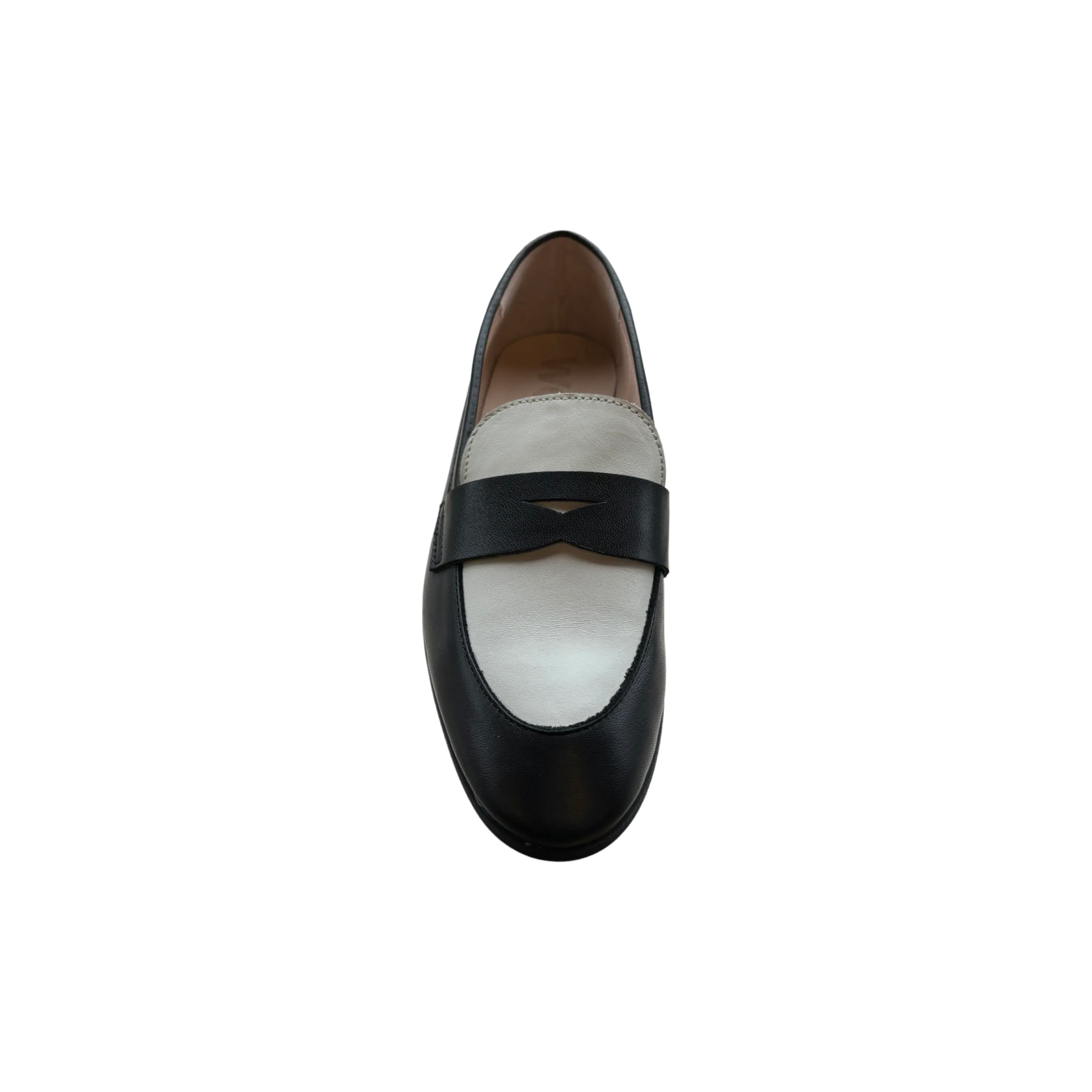 B7622 Black/White Loafer