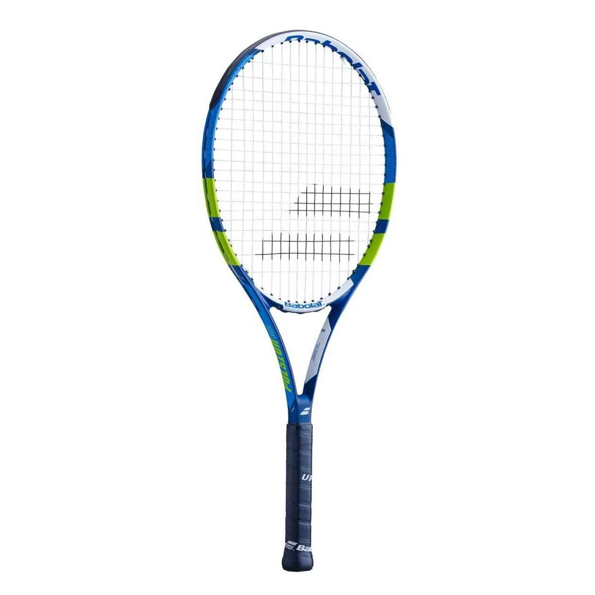 Babolat Pulsion 102 Strung Tennis Racquet Grip 3 - Blue/Green/White