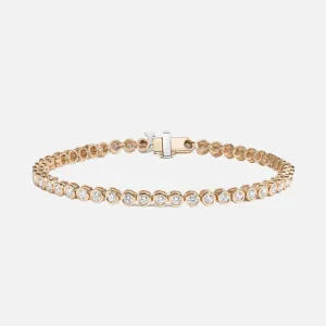 Bezel Tennis Bracelet, 2.4ct