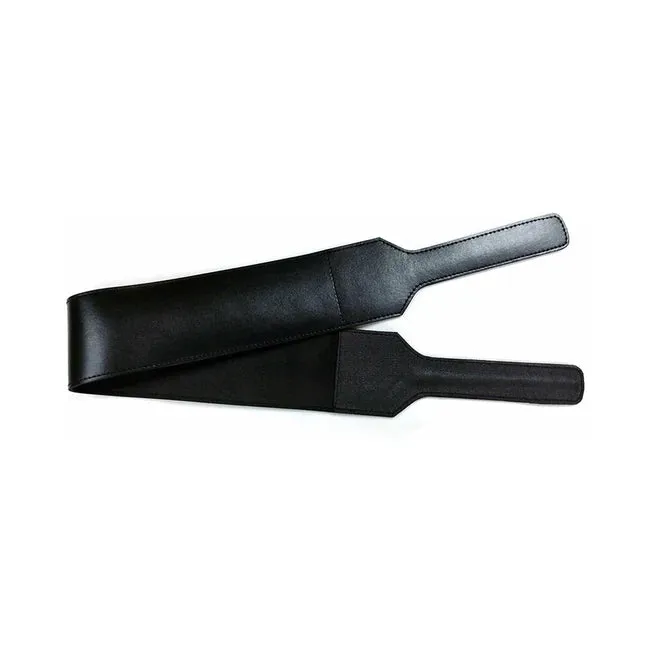 Black Leather Open Folded Paddle