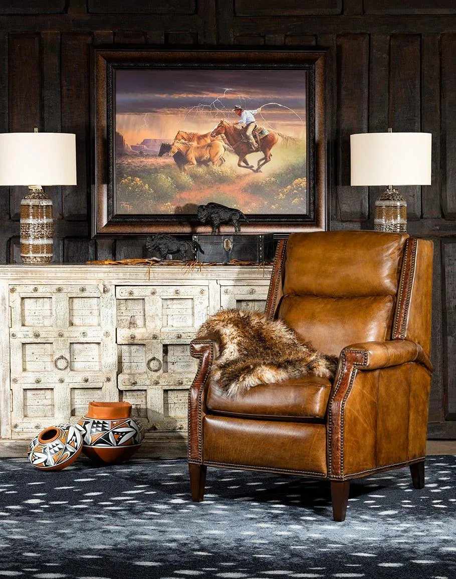 Brando Saddle Leather Recliner