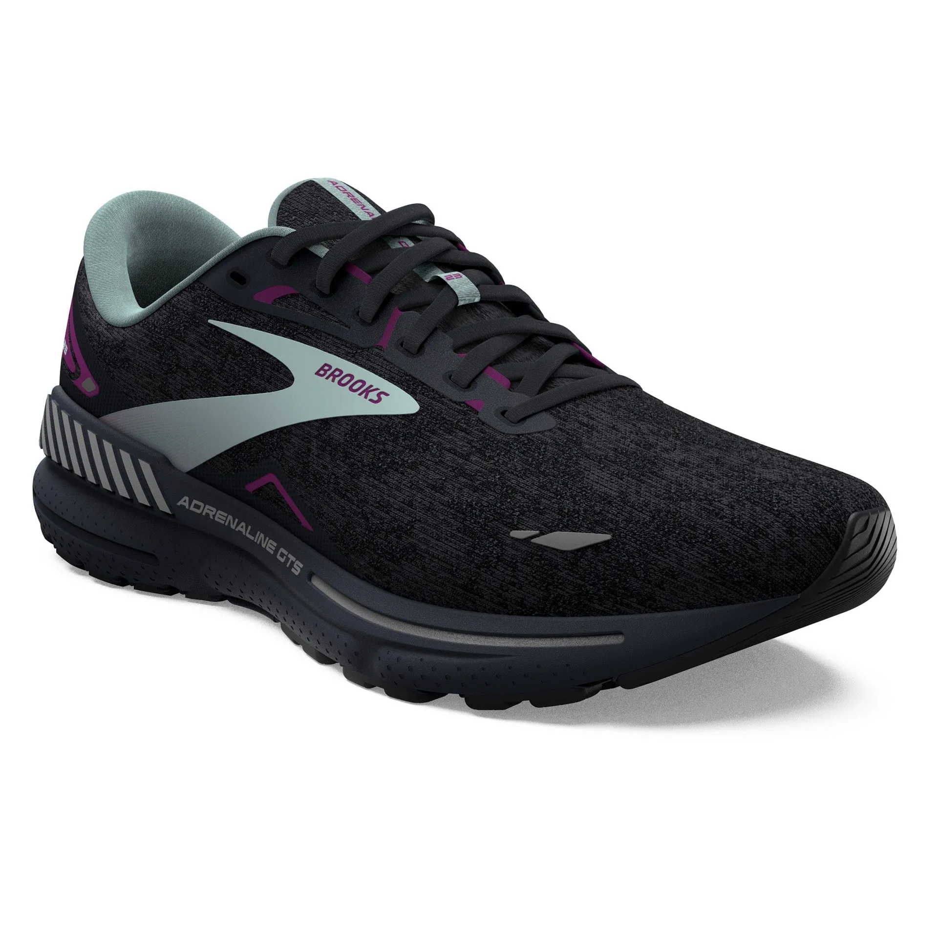 Brooks Adrenaline GTS 23 Black Light Blue Purple Women's