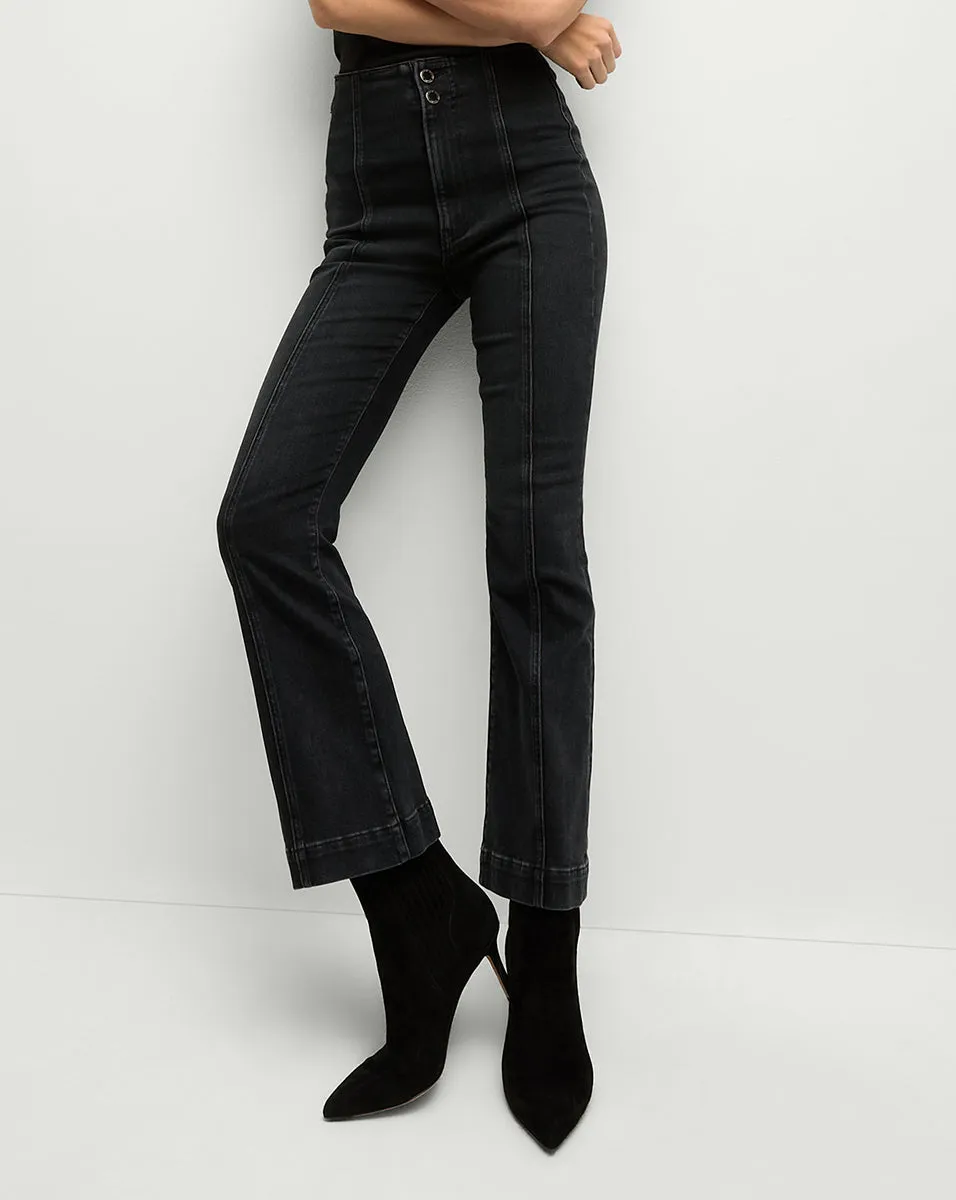 Carson Seamed Kick-Flare Jean