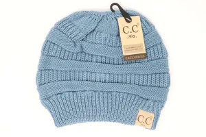 CC Beanie | Adult 365 Messy Bun ~ Denim