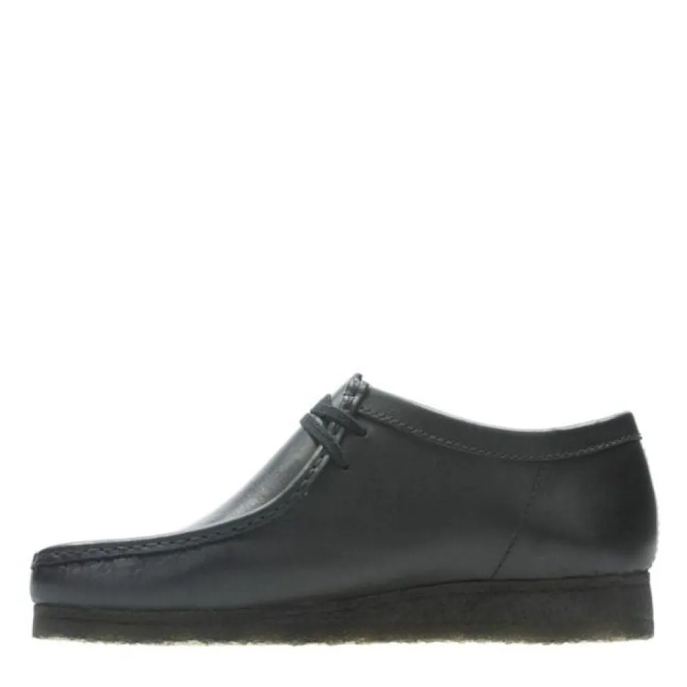 Clarks Men's Wallabee in Black Leather