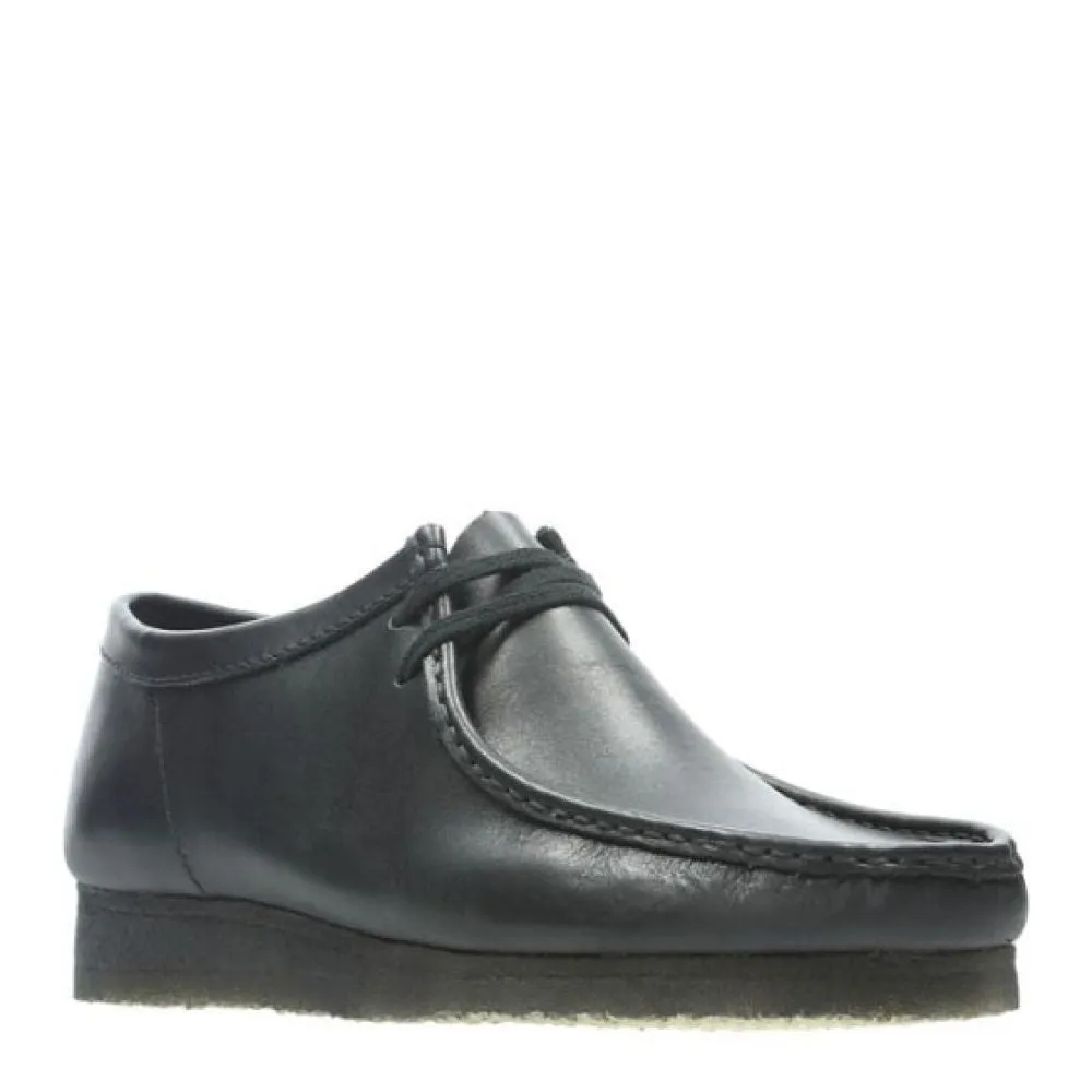 Clarks Men's Wallabee in Black Leather