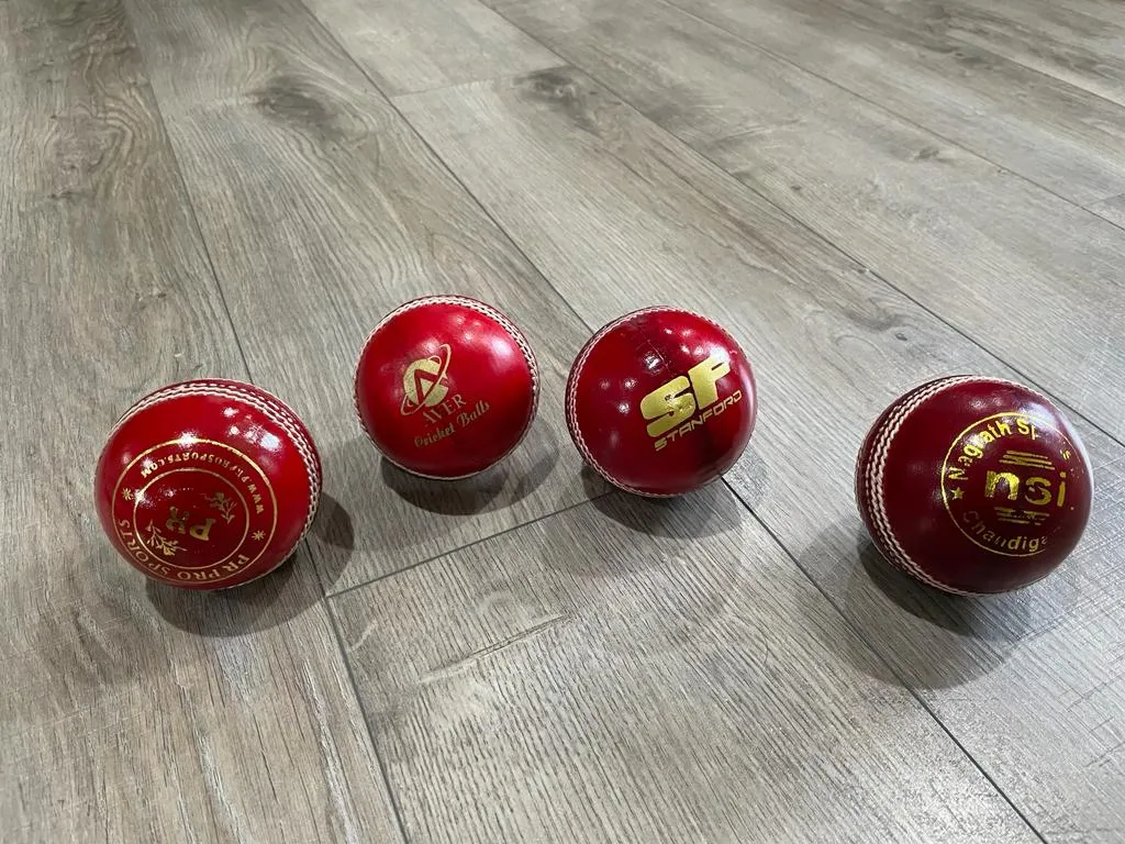 Cricket Leather Ball - Red - SS, SF, P & R