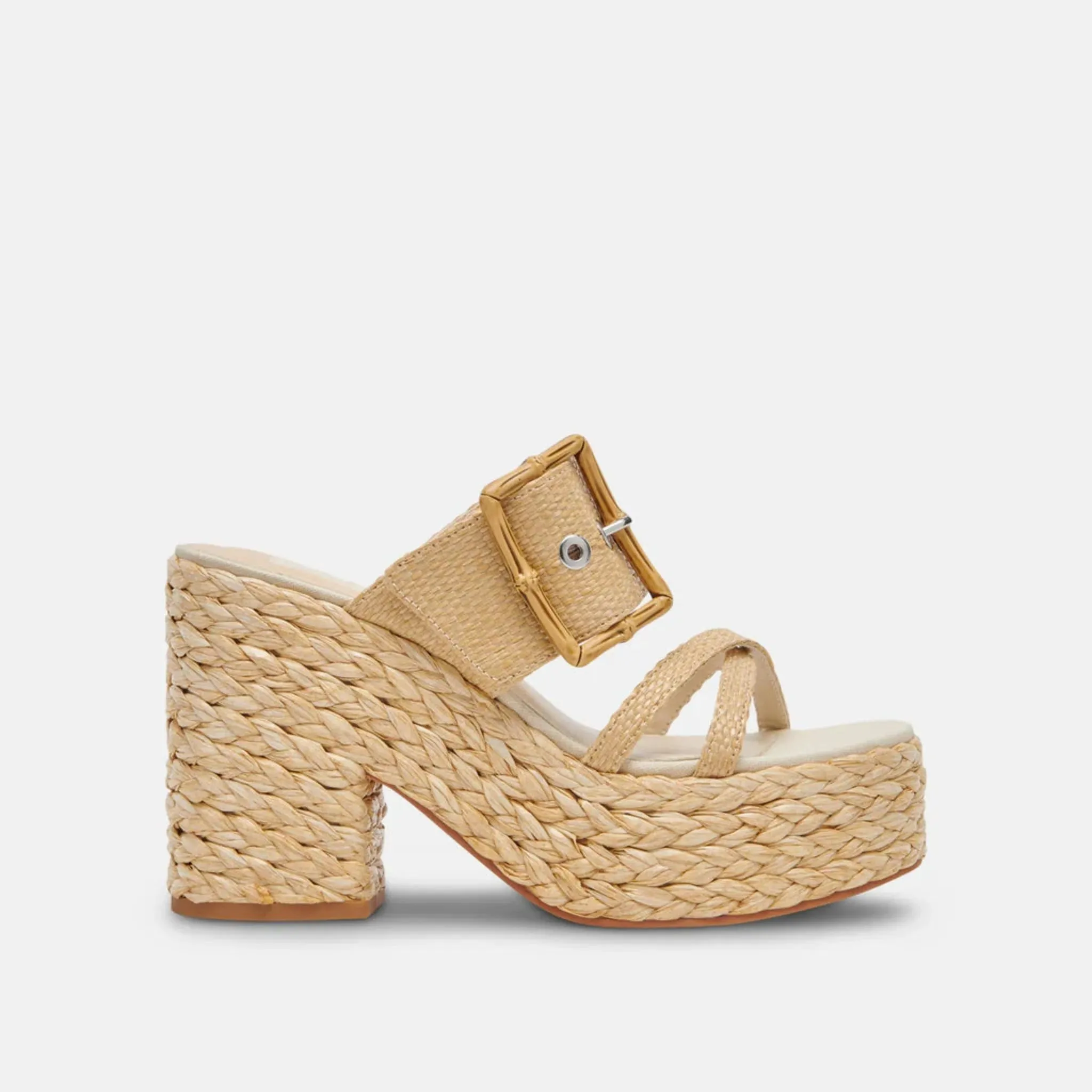 Dolce Vita Edwina Heels - Light Natural Raffia