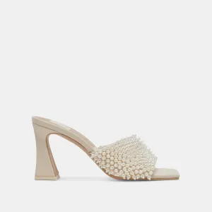 Dolce Vita Nandy Pearl Heels - Vanilla Pearls