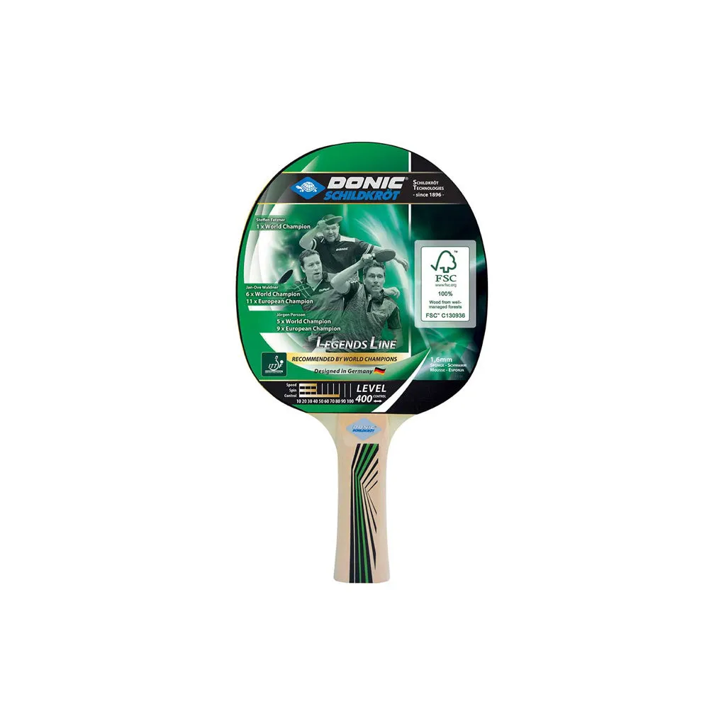 Donic Schildkröt Legends 400 Table Tennis Bat