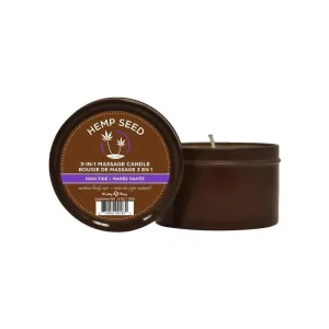 Earthly Body Hemp Seed 3 In 1 Massage Candle - High Tide 6 Oz