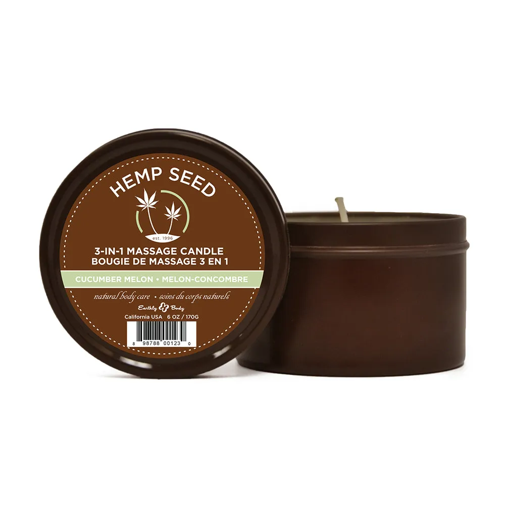 Earthly Body Suntouched Hemp Candle - 6 Oz Round Tin