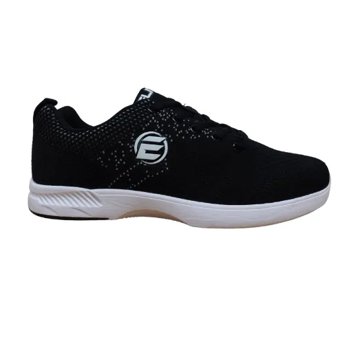 ELITE Women's Comfort Lace Up Black Bowling Shoes