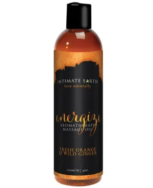 Energizing Aromatherapy Massage Oil - Orange & Ginger