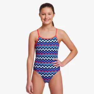 Funkita Girl's Diamond Back One Piece | Nautical Mile