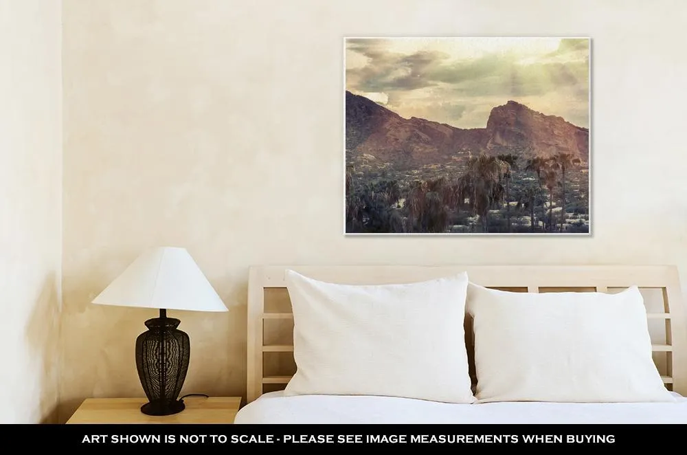 Gallery Wrapped Canvas, Camelback Mountain Valley Canyon Resort Destination Area Phoenixazusa