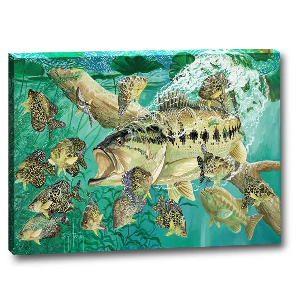 GOIN FISHIN SMALL CANVAS ART