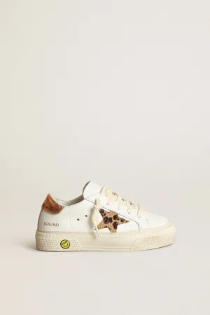 Golden Goose Leopard Star Lace Sneaker