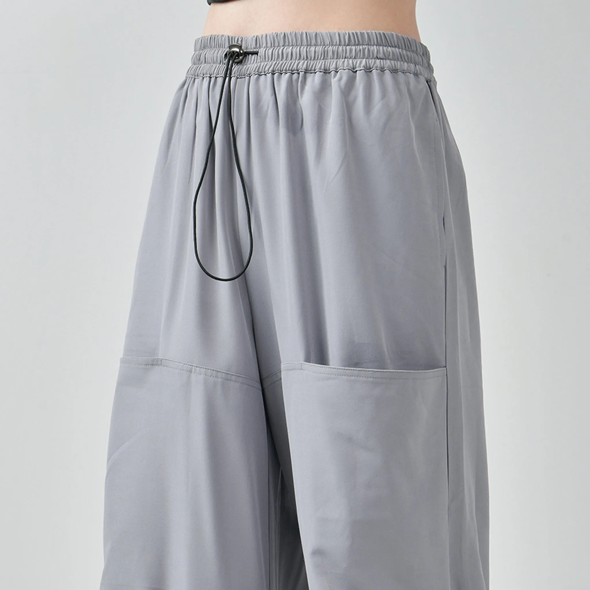 Grey & Blue Air Parachute Pants