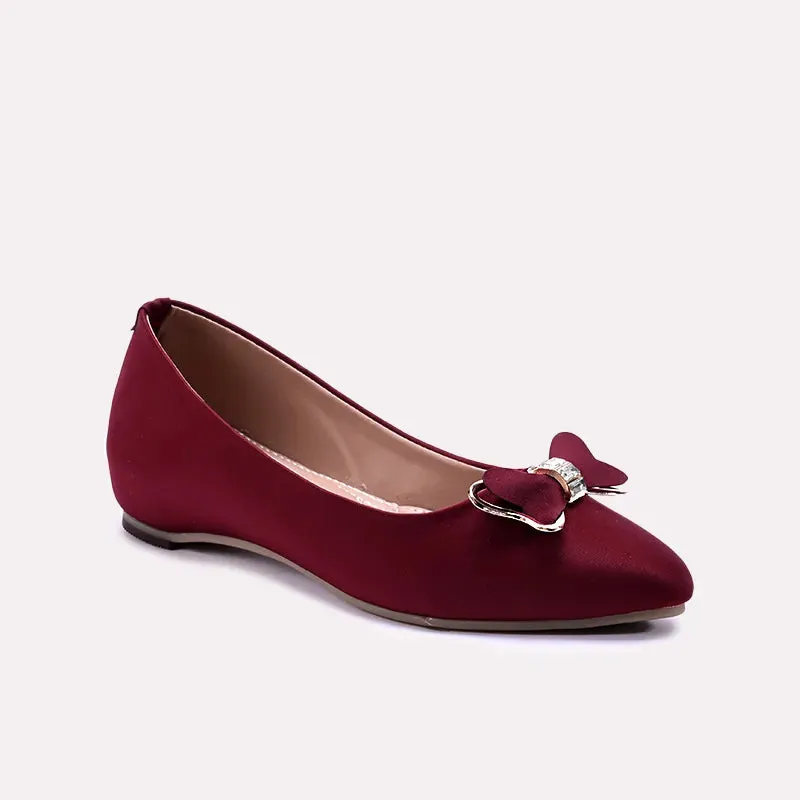 Heike Maroon Casual Pumps 0431048