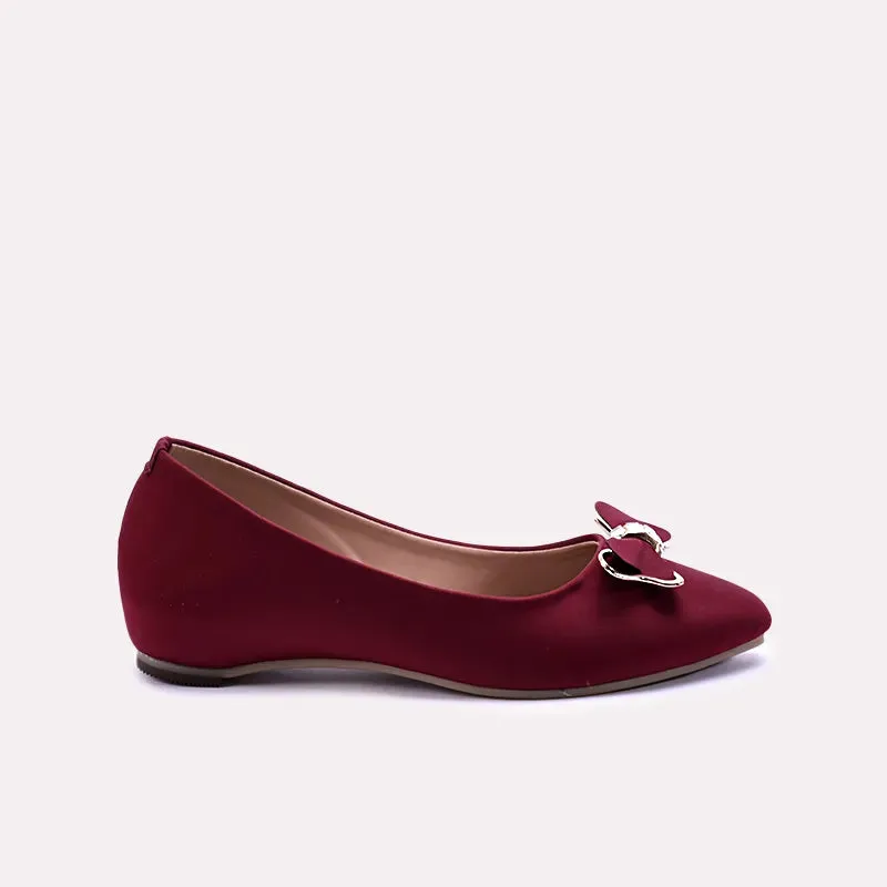 Heike Maroon Casual Pumps 0431048