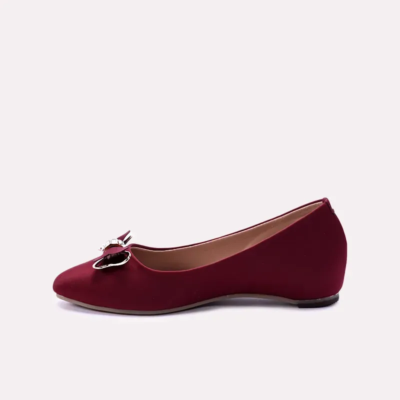 Heike Maroon Casual Pumps 0431048