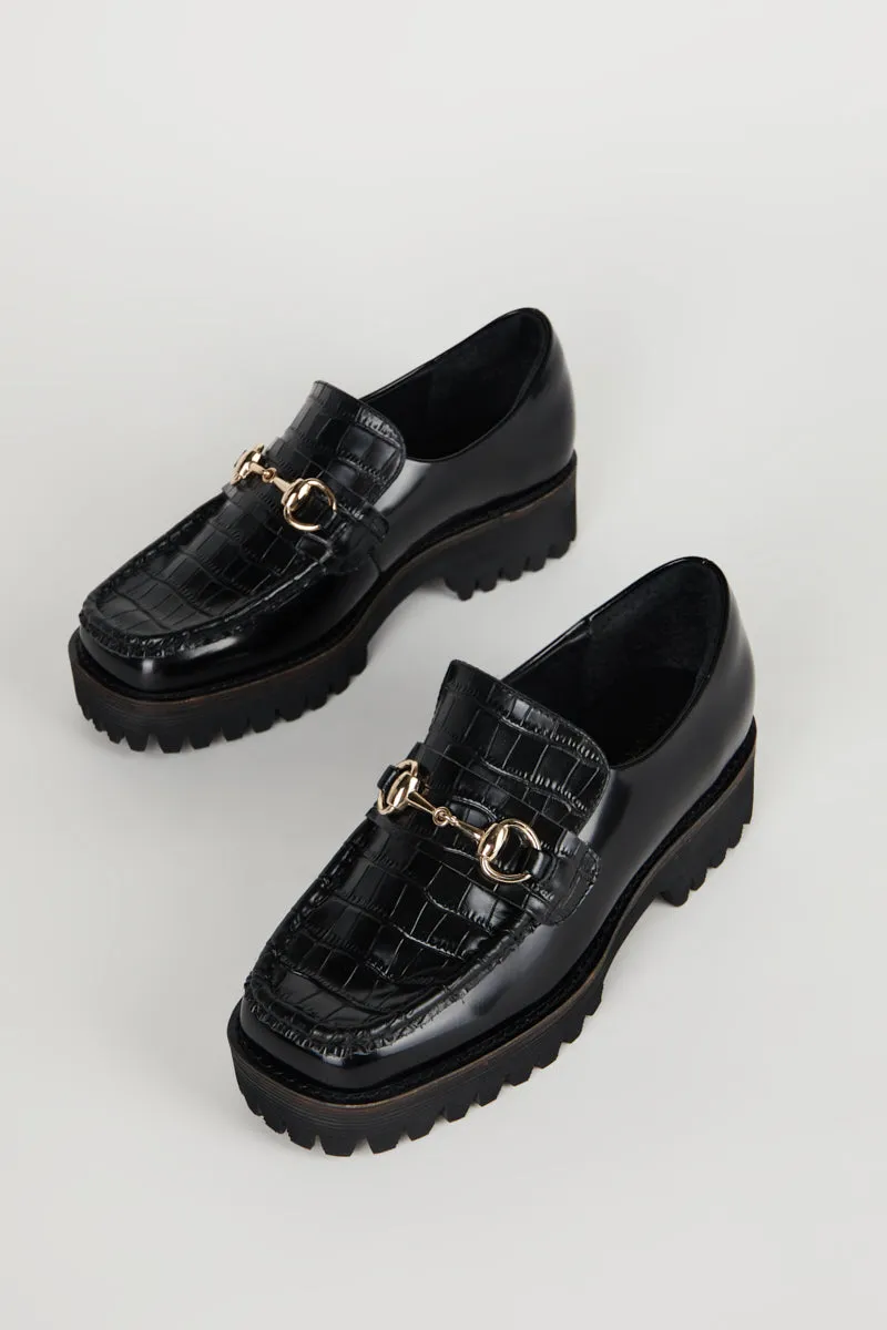 HK-2 CROC LUG SOLE LOAFER