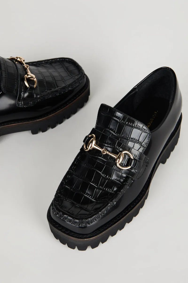 HK-2 CROC LUG SOLE LOAFER