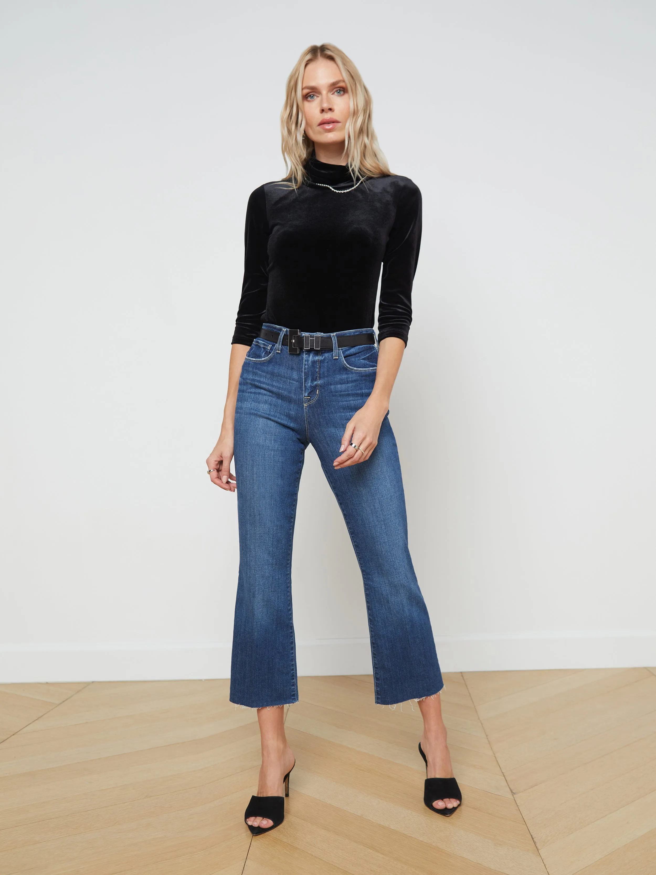 Kendra Cropped Flare Jean