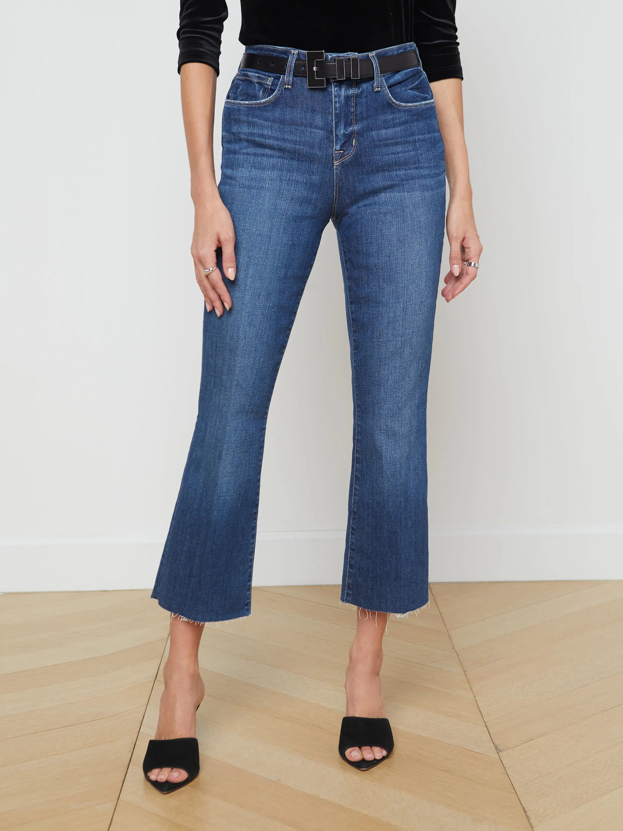 Kendra Cropped Flare Jean