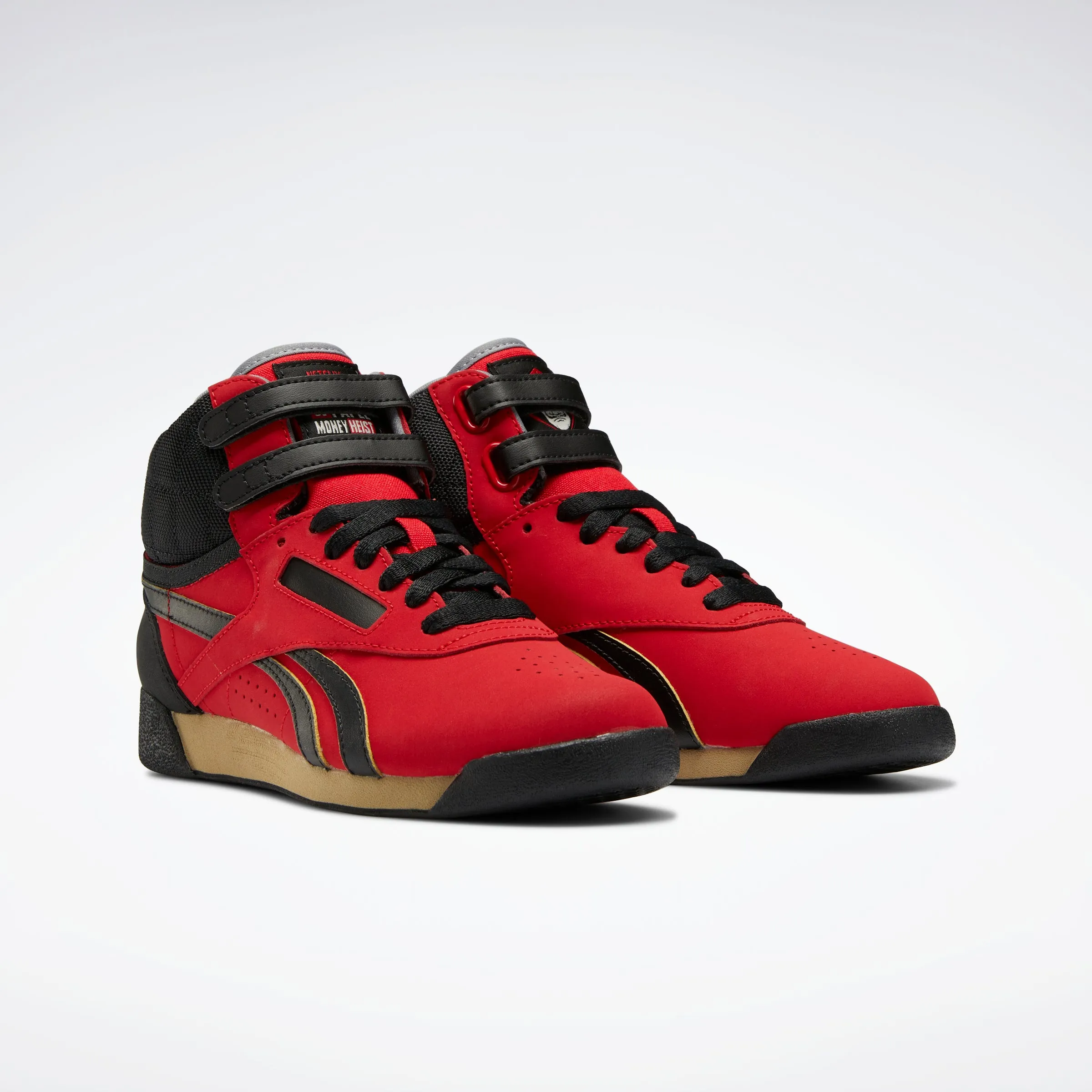 La Casa De Papel F/S Hi Shoes Vector Red/Black/Utility Beige