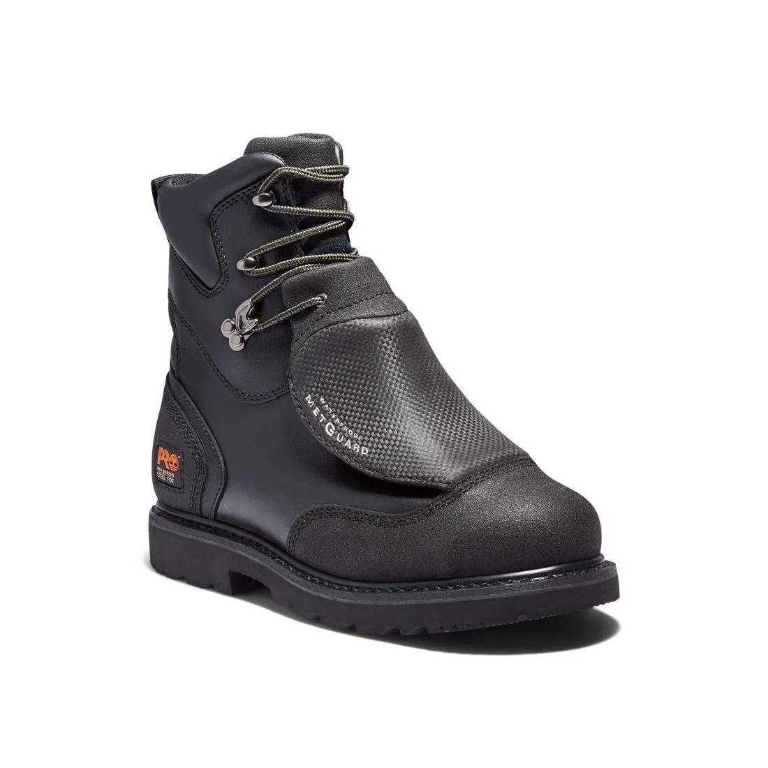 Met Guard 8 Inch Steel-Toe Waterproof Work Boot Black