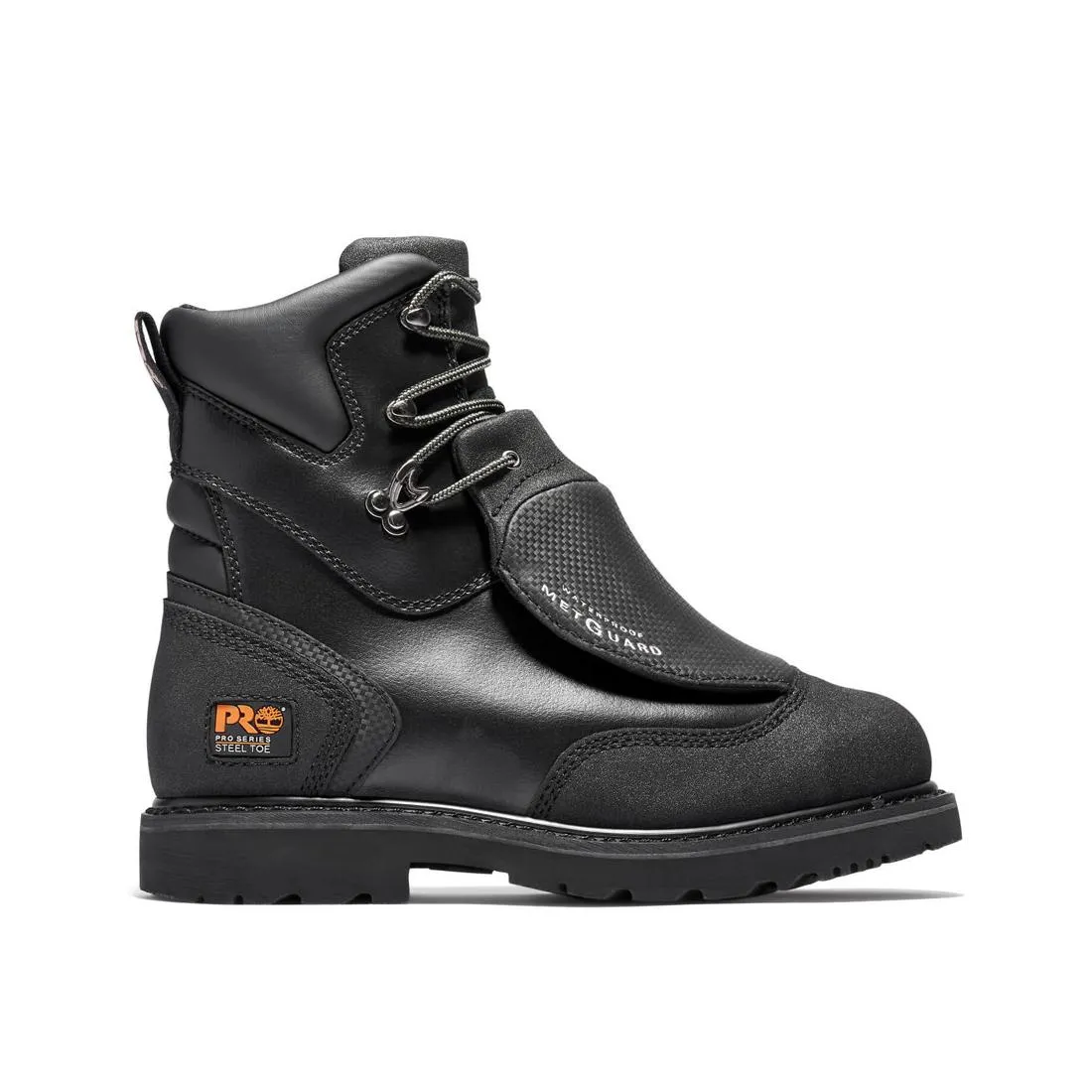 Met Guard 8 Inch Steel-Toe Waterproof Work Boot Black