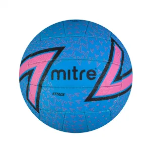 Mitre B1253 Attack Netball - Blue/Pink Size 5