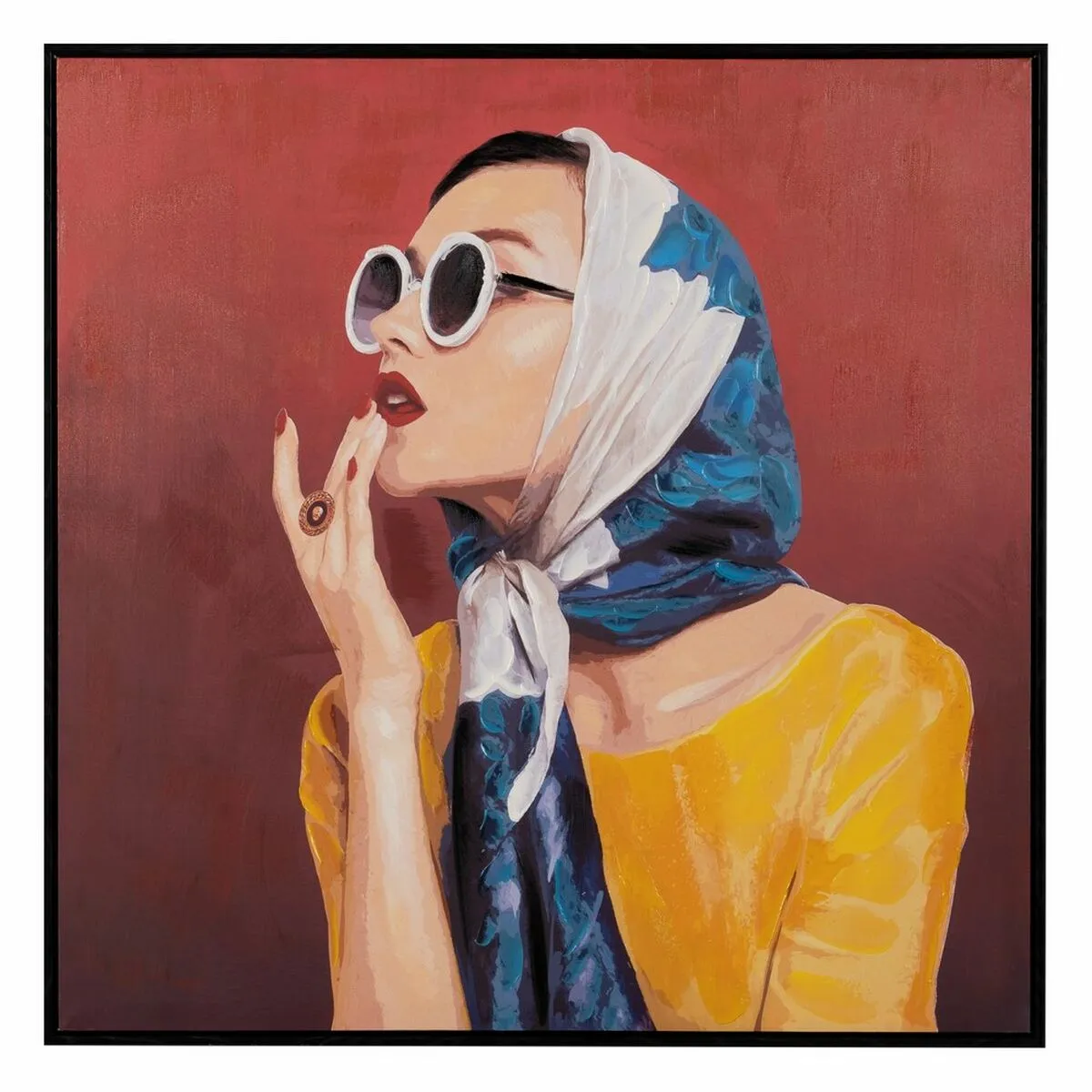 Painting Canvas Lady 80 x 3,5 x 80 cm