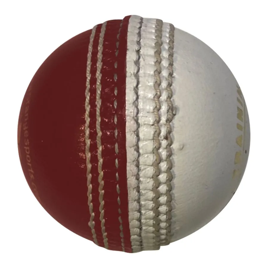 Red White Cricket Training Ball