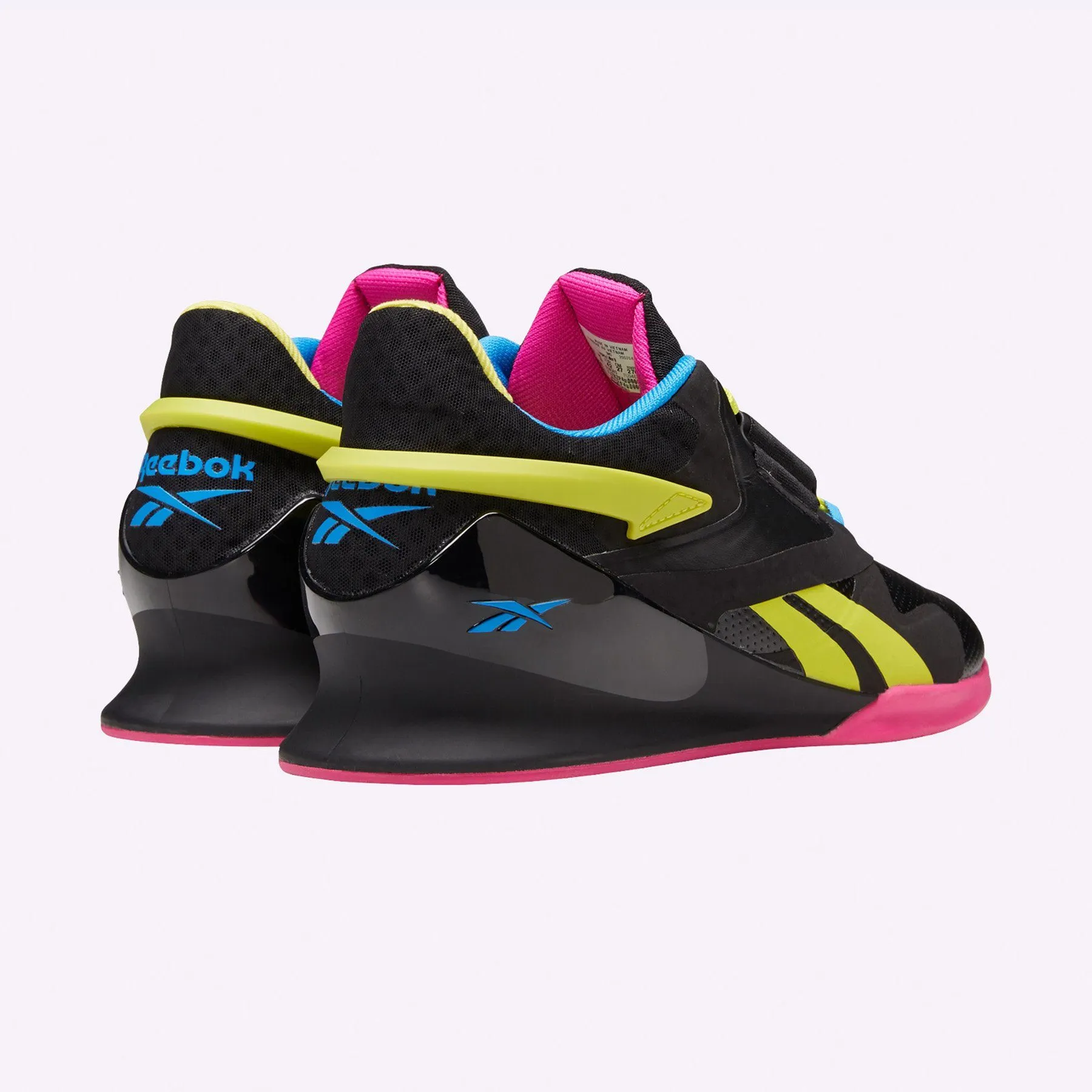 Reebok - Legacy Lifter II Shoes - Men's - BLACK/CHARTREUSE/PROUD PINK