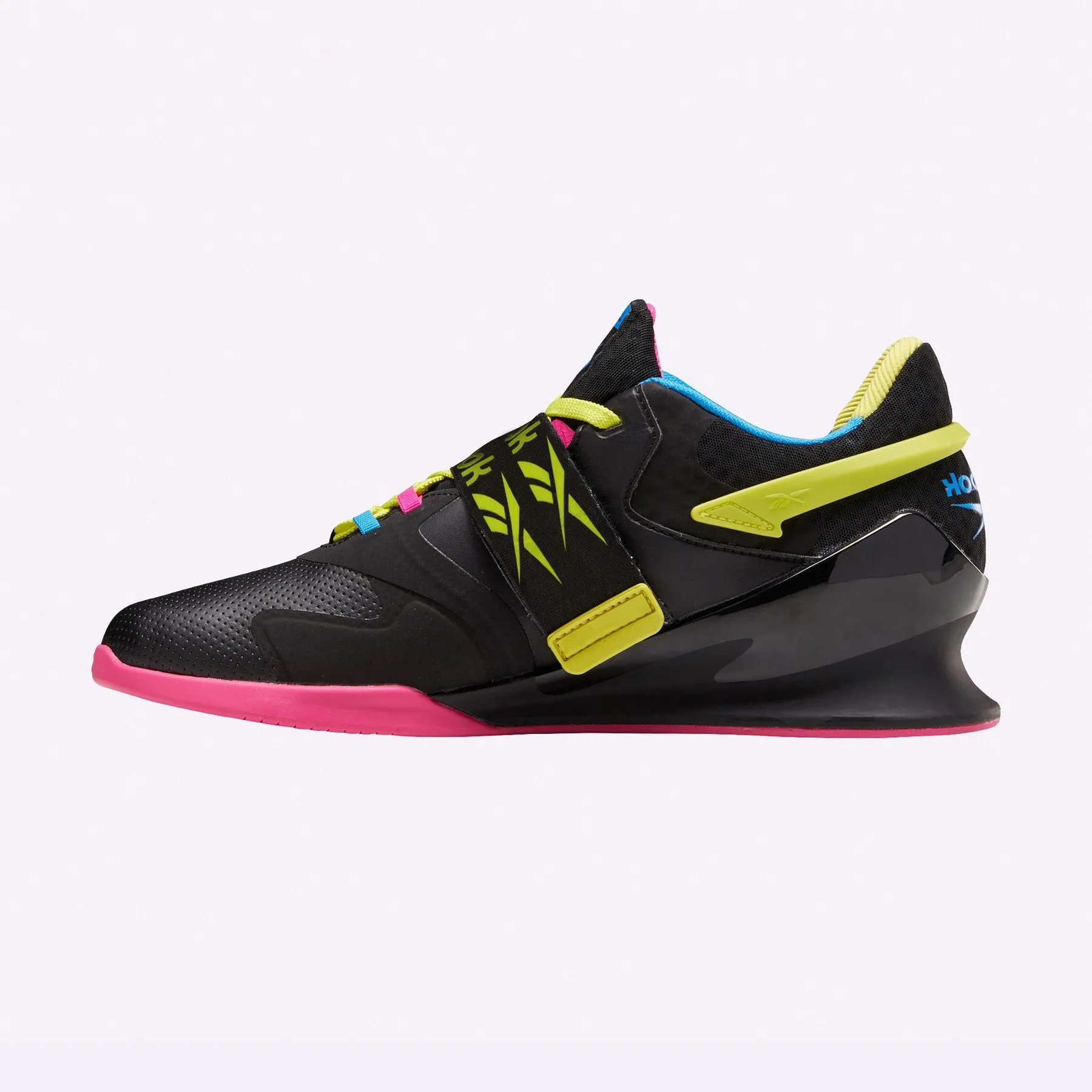 Reebok - Legacy Lifter II Shoes - Men's - BLACK/CHARTREUSE/PROUD PINK