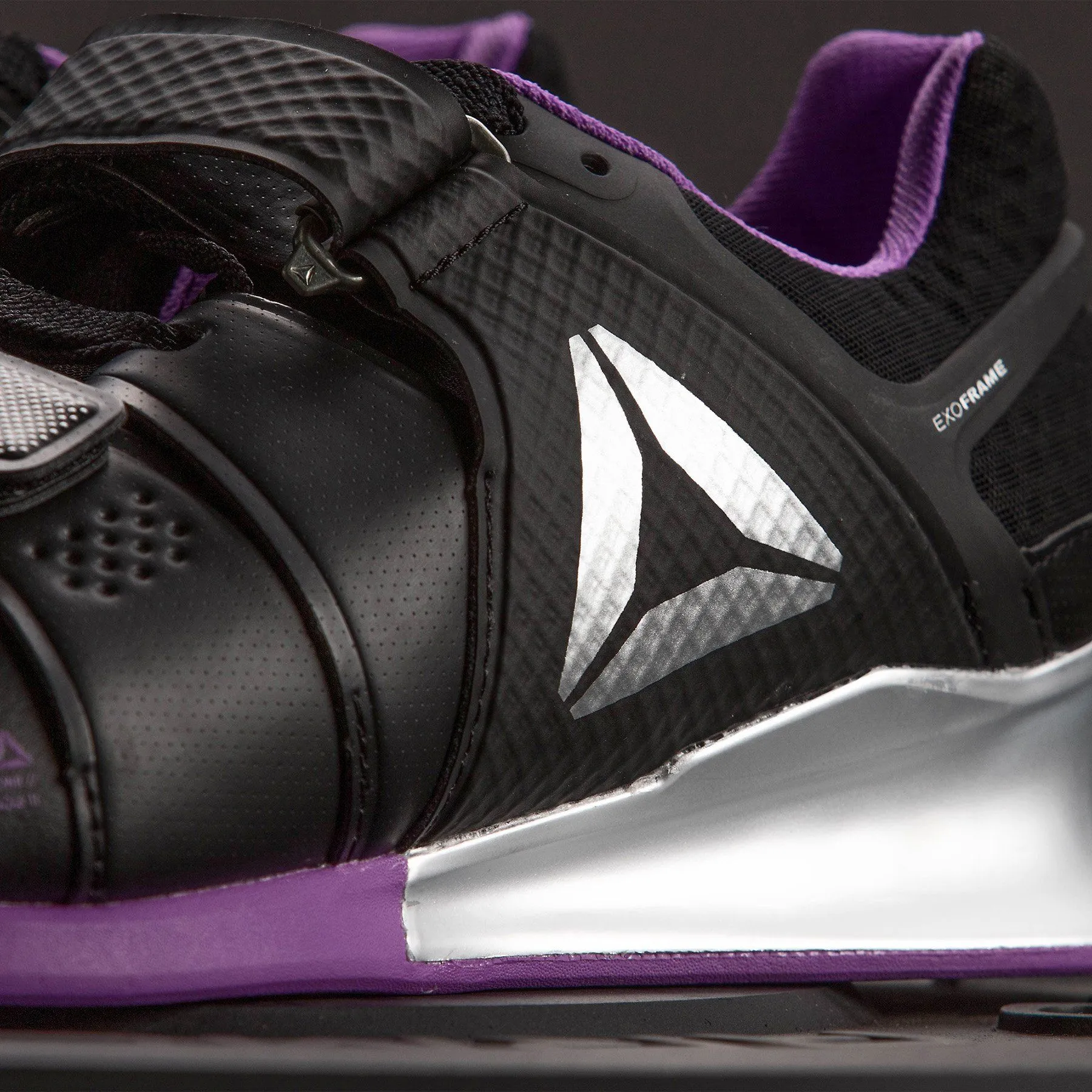 Reebok - Legacy Lifter Shoes - Women's - Black/Grape/White/Silver