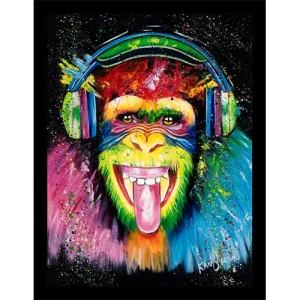 Retro Monkey Canvas